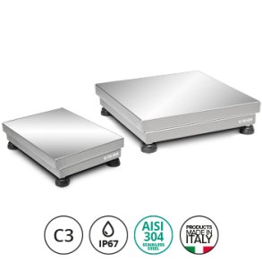 Rustfri platformvgte TE Inox fra Dini Argeo